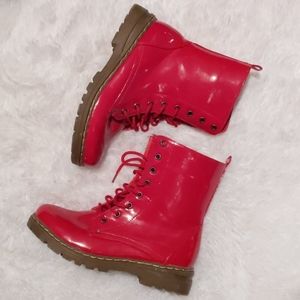 Red Patent Boots